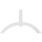Ekena Millwork Archdale Architectural Grade PVC Gable Bracket, 84"W x 49"H x 6"D x 6"F, 14/12 Pitch GBP084X49X0606ARC00 - alternate 3